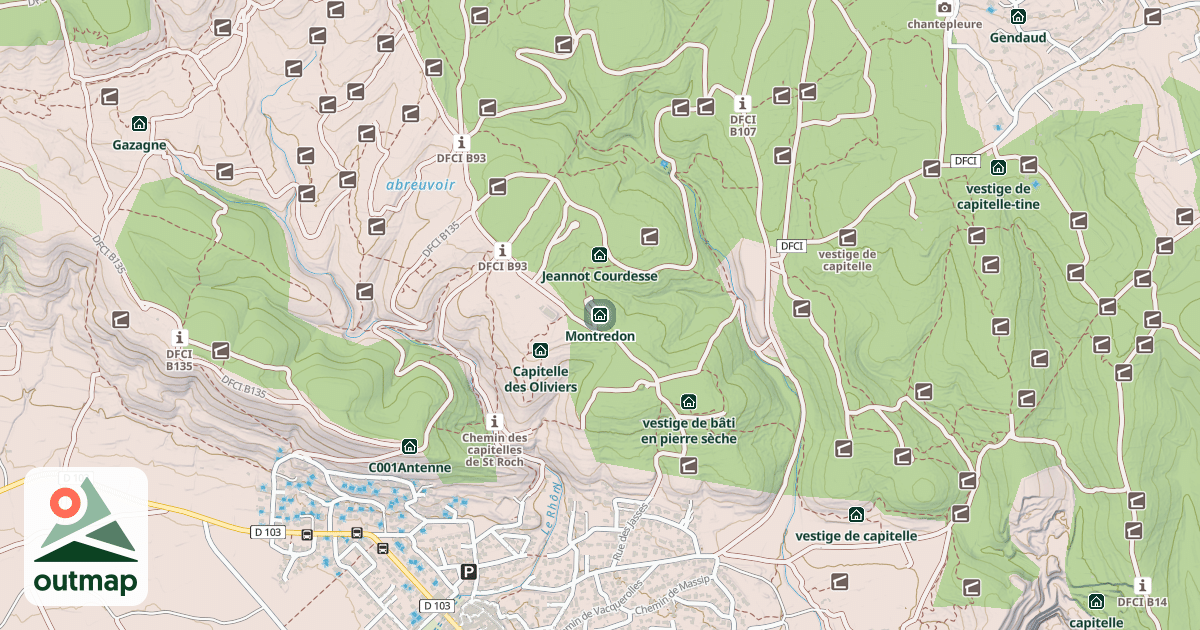 Map of Montredon