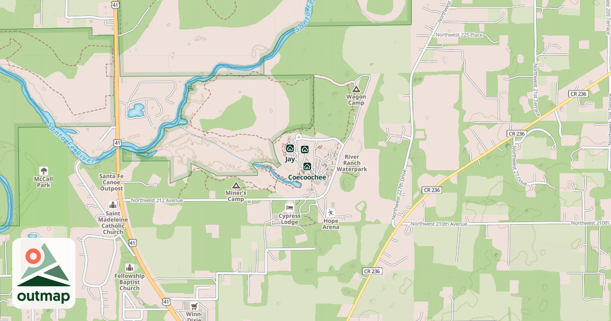 Map of Micanopy