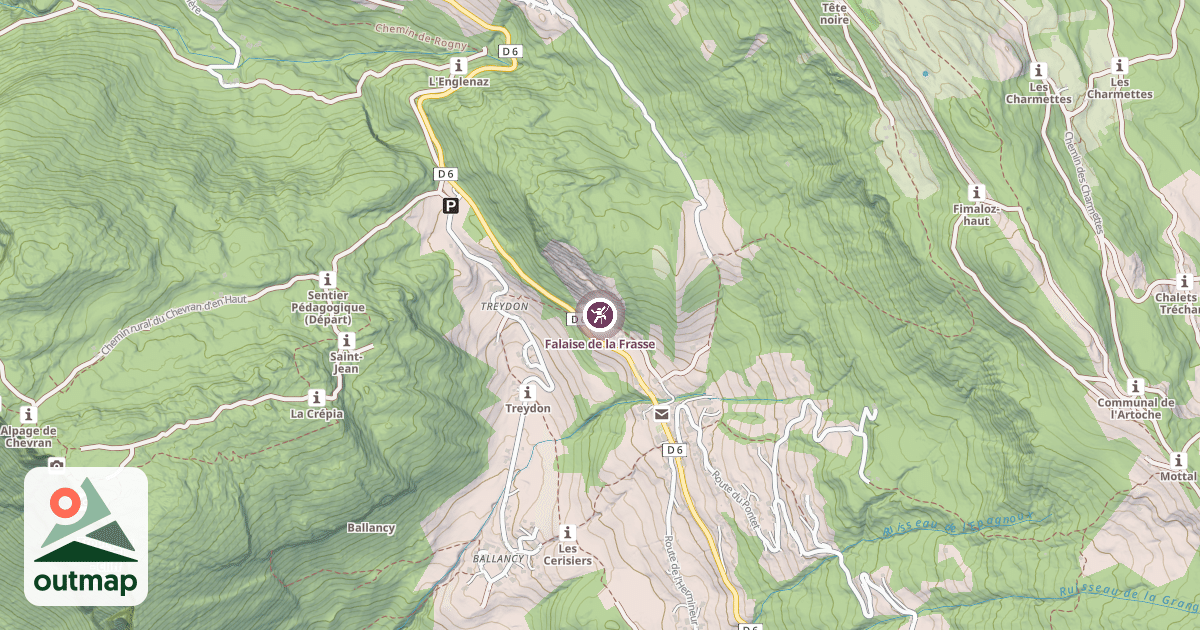 Map of Falaise de la Frasse