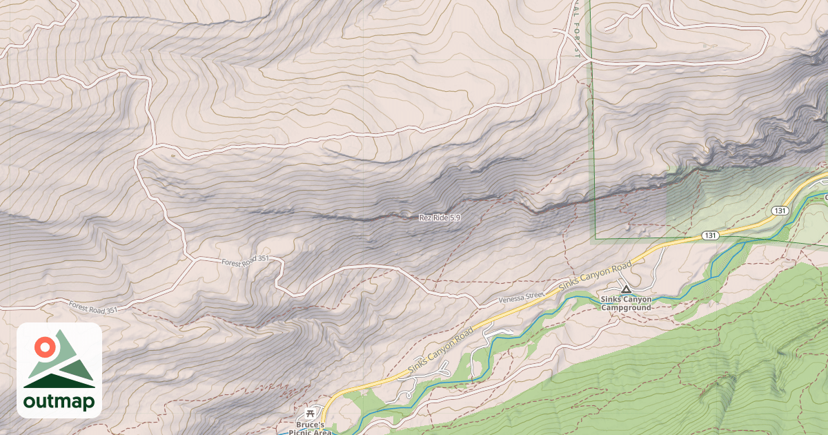 Map of Rez Ride