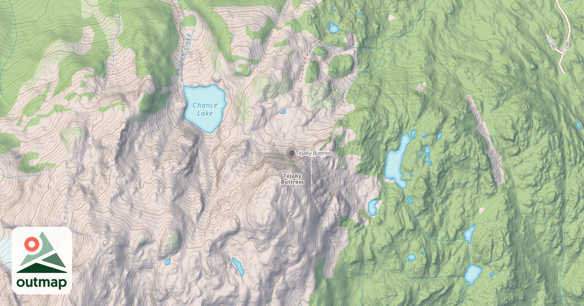 Map of TeJaKy Buttress