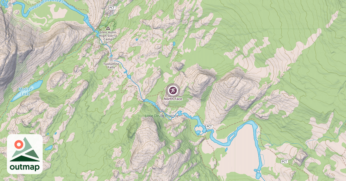 Map of North Face