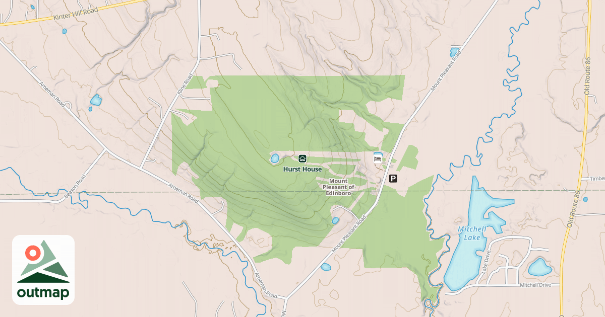 Map of Hurst House