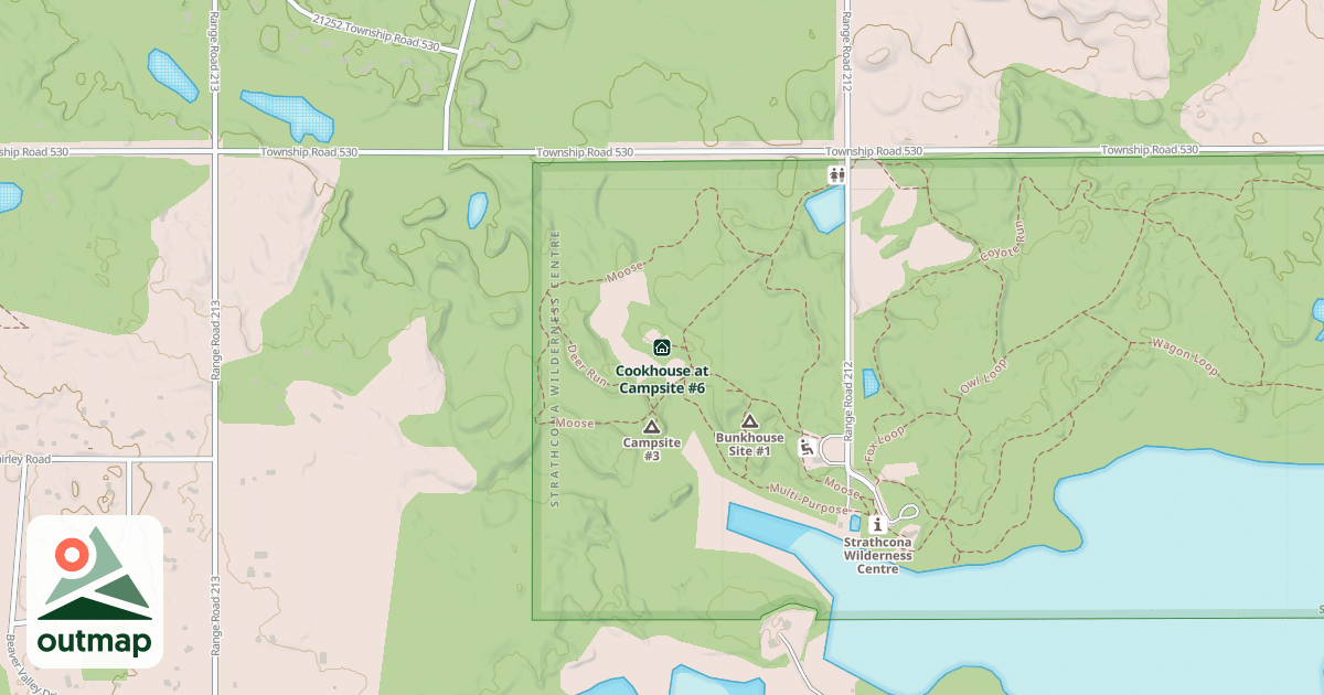 Map of Cookhouse at Campsite #6