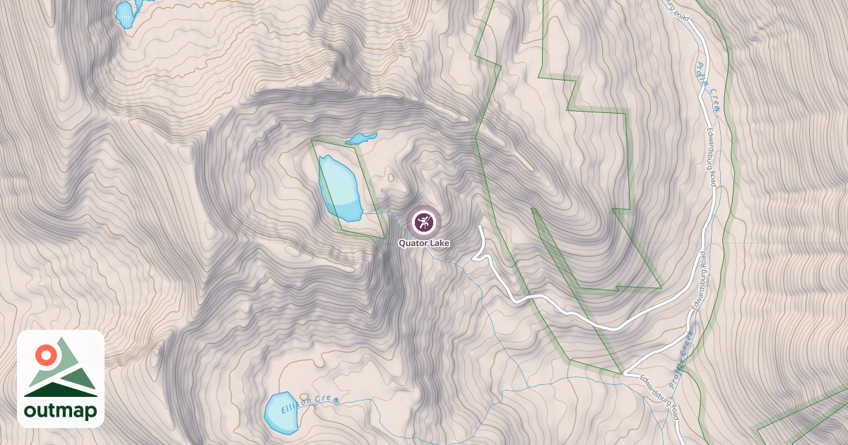 Map of Quator Lake