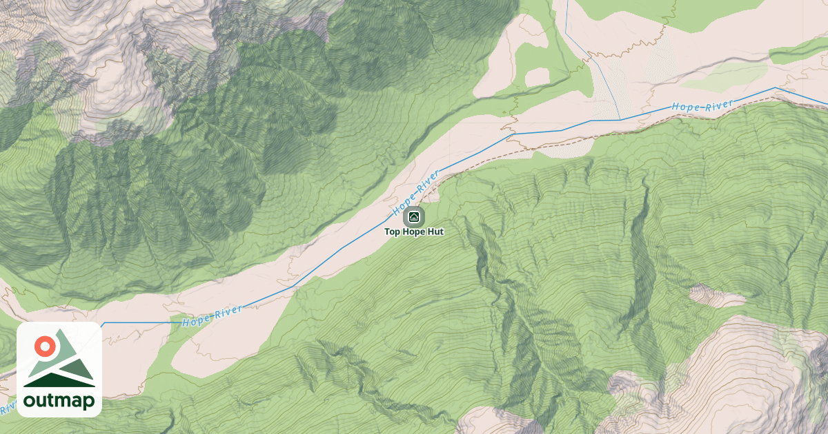 Map of Top Hope Hut