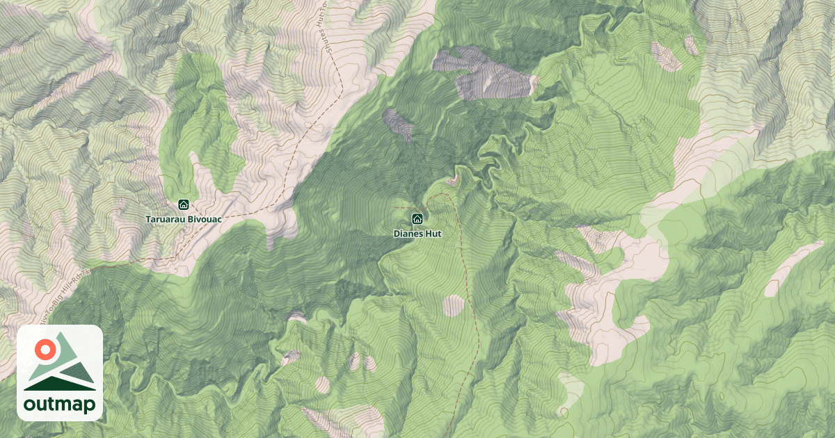 Map of Dianes Hut