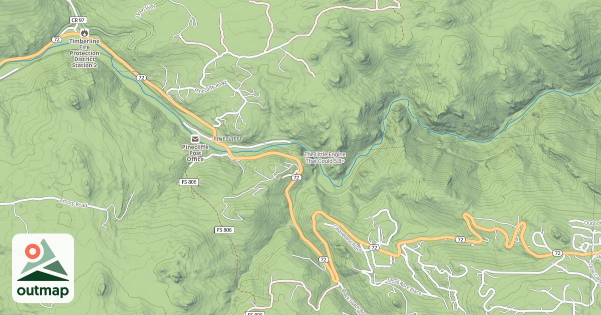 Map of The Little Engine That Could