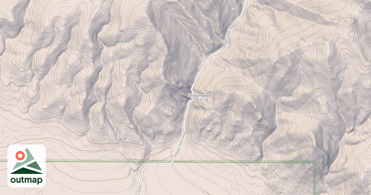 Map of Devil's Highway (13a)