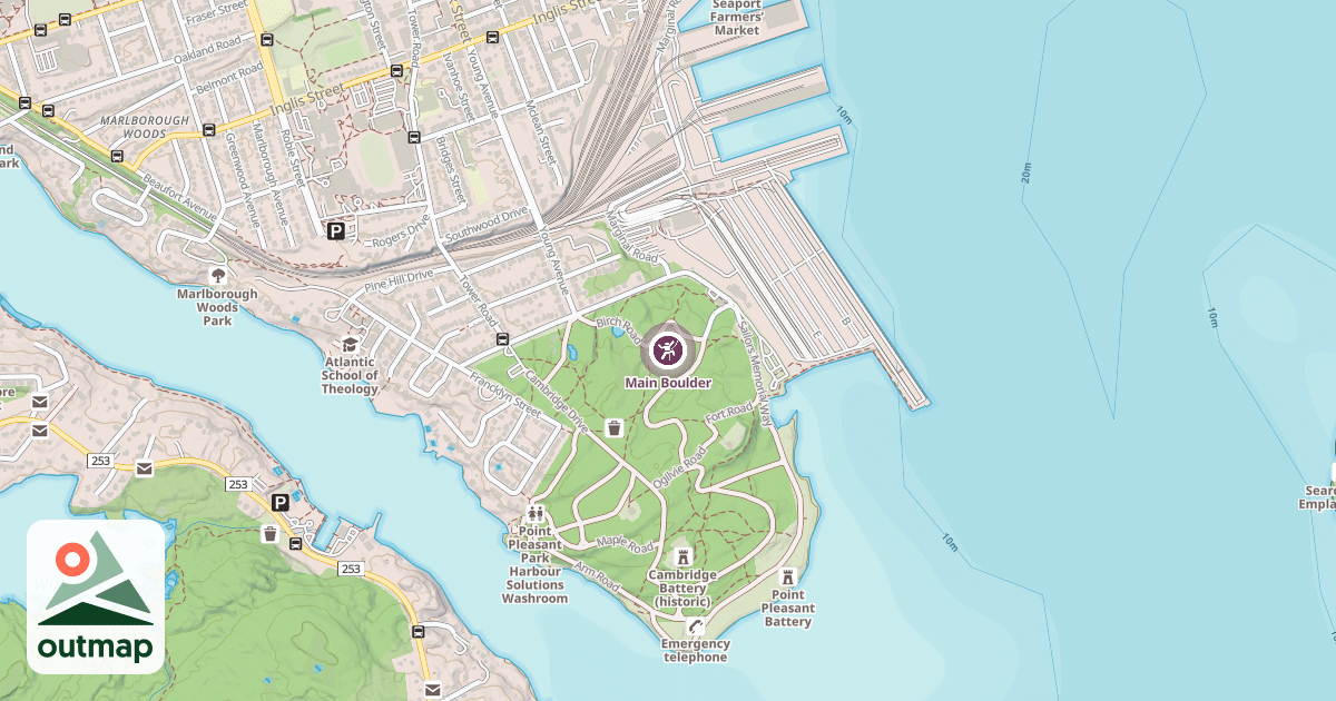 Map of Main Boulder