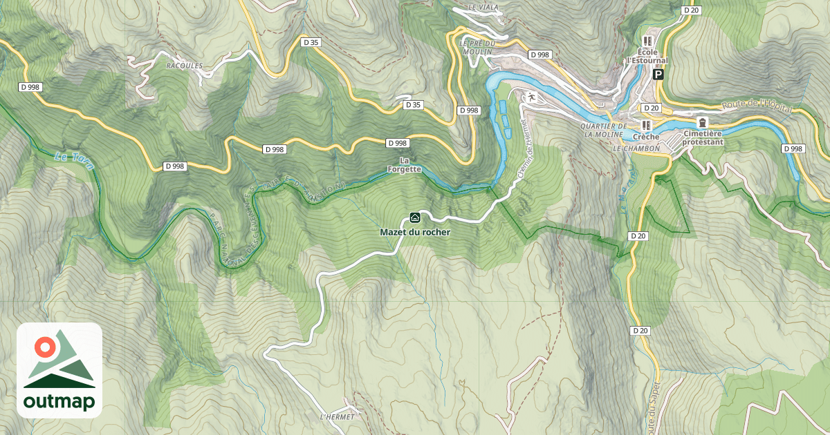 Map of Mazet du rocher