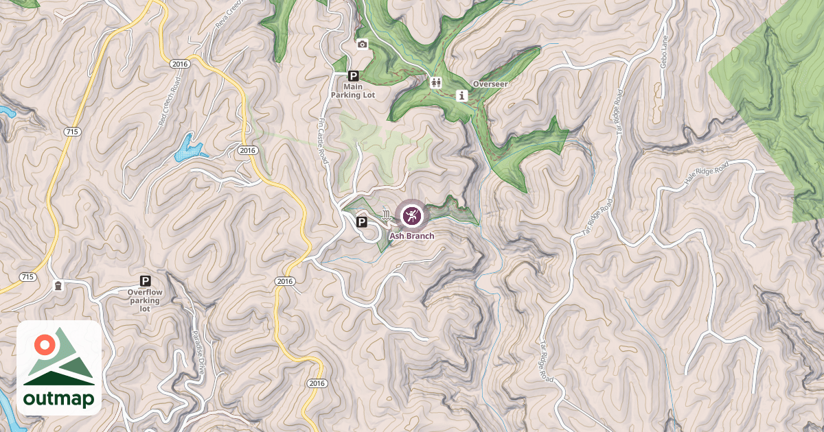 Map of Ash Branch