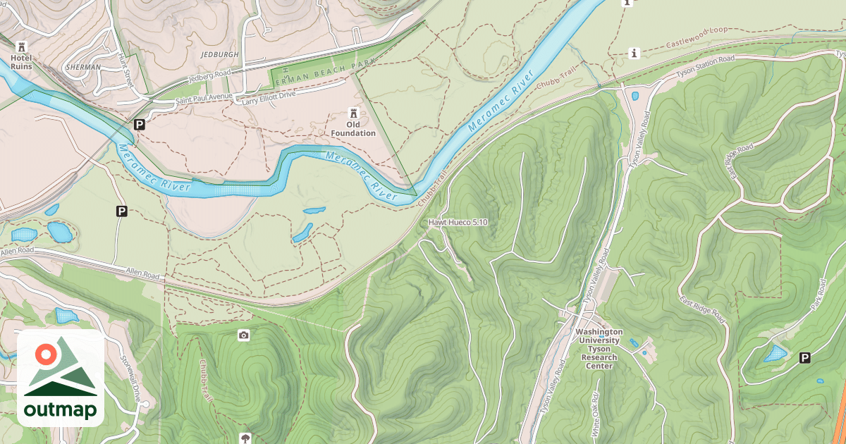 Map of Hawt Hueco