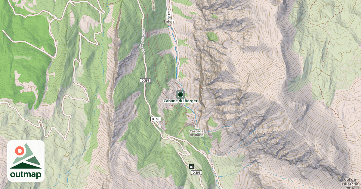 Map of Cabane du Berger