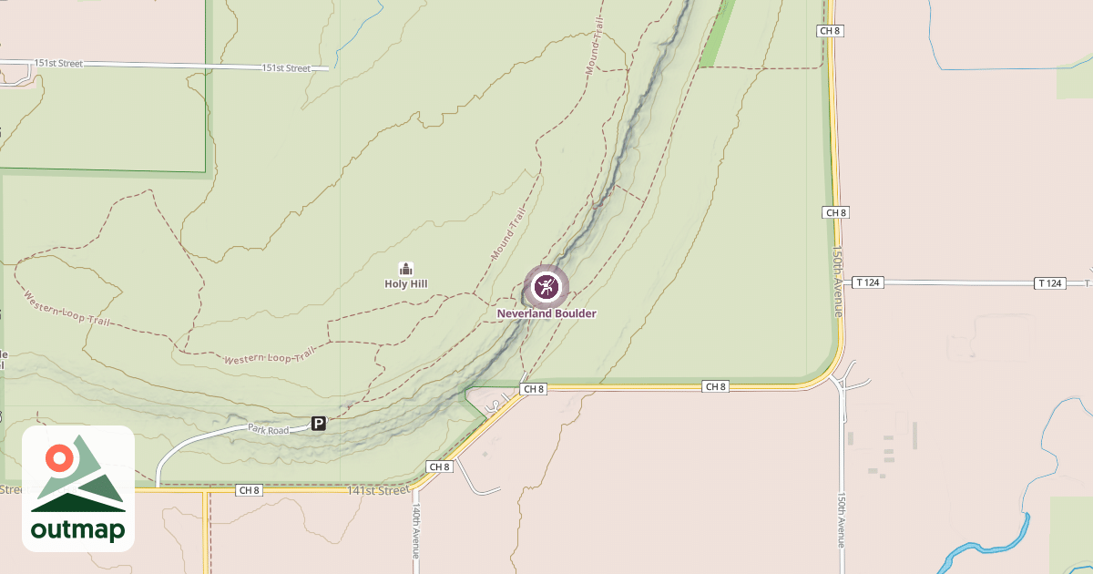 Map of Neverland Boulder