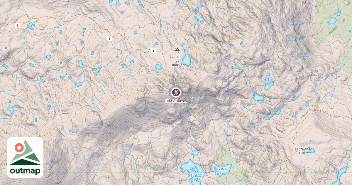 Map of Black Buttes