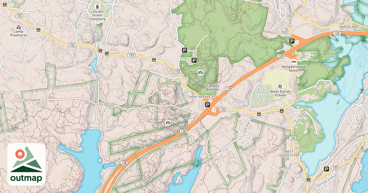 Map of Cheeky Monkey
