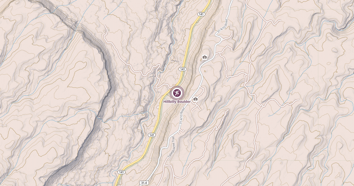 Map preview of Hillbilly Boulder
