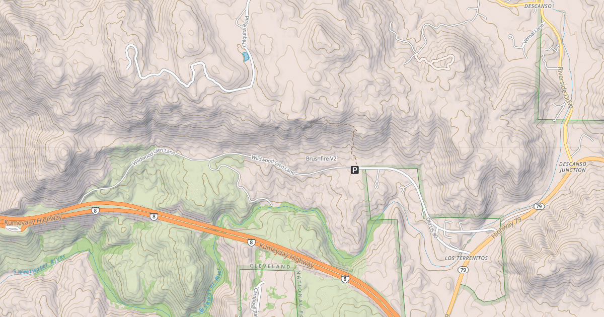 Map preview of Brushfire