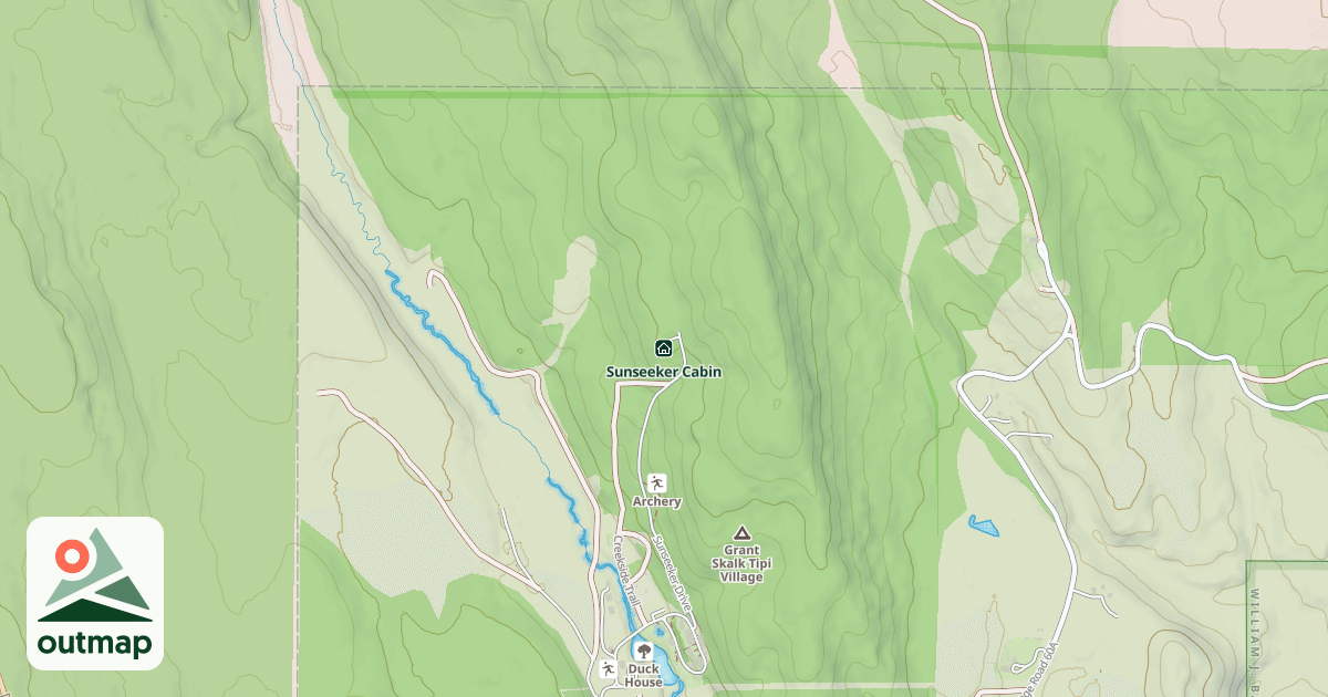 Map of Sunseeker Cabin