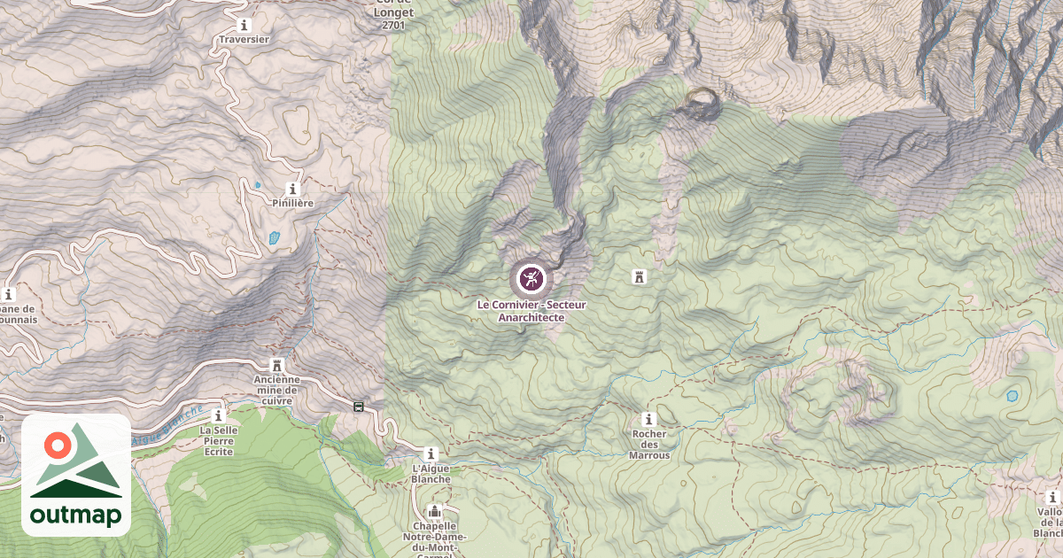 Map of Le Cornivier - Secteur Anarchitecte