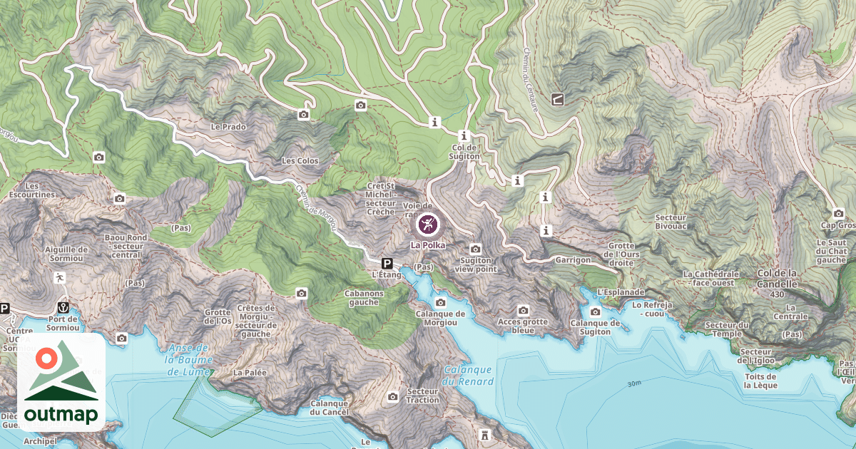 Map of La Polka