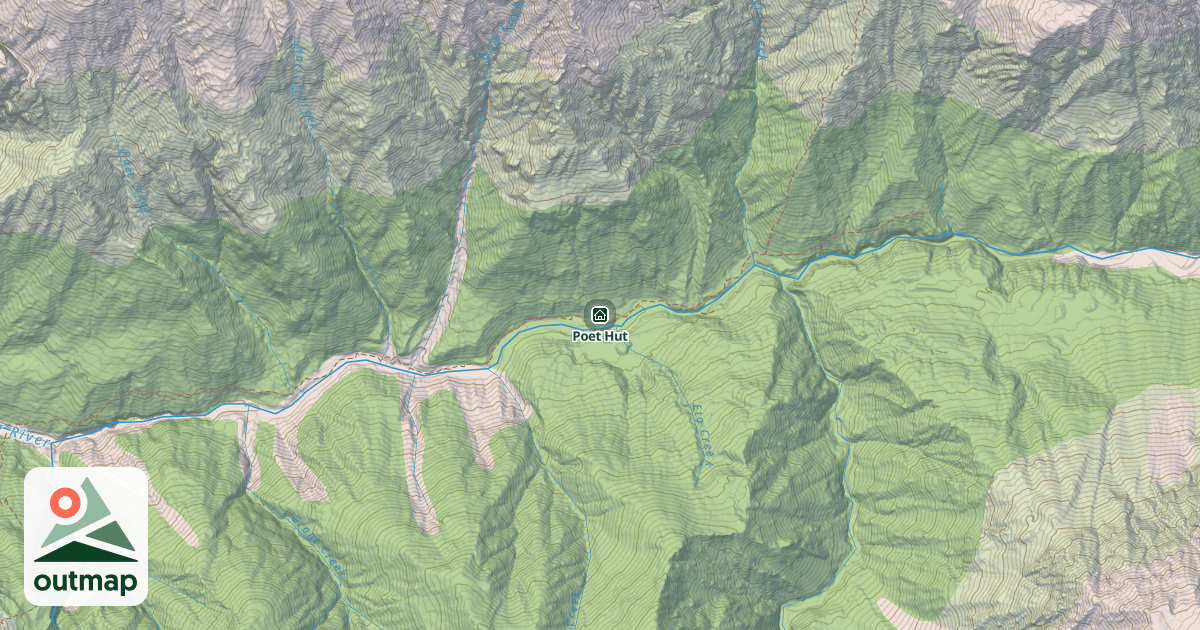 Map of Poet Hut