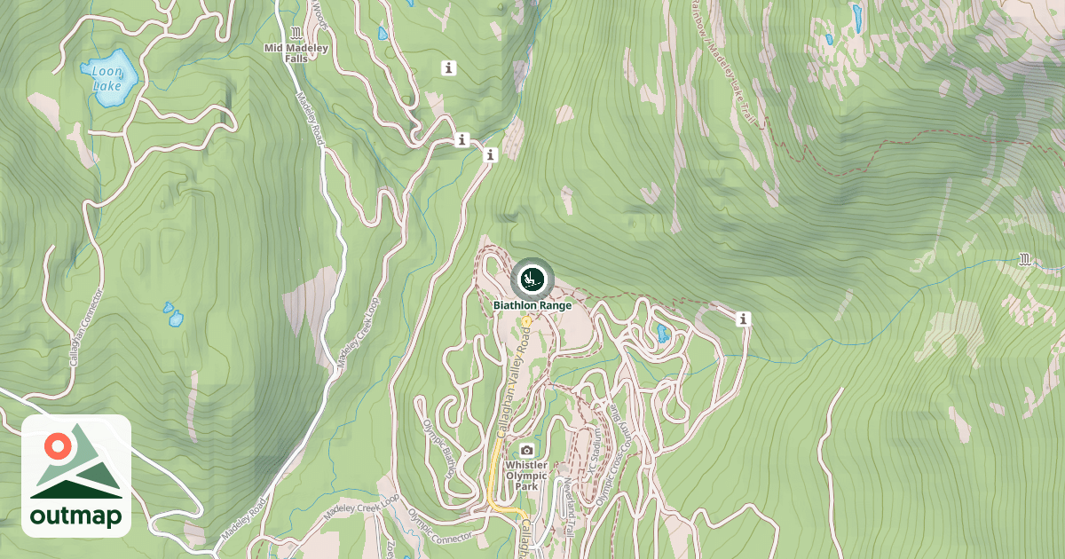 Map of Biathlon Range