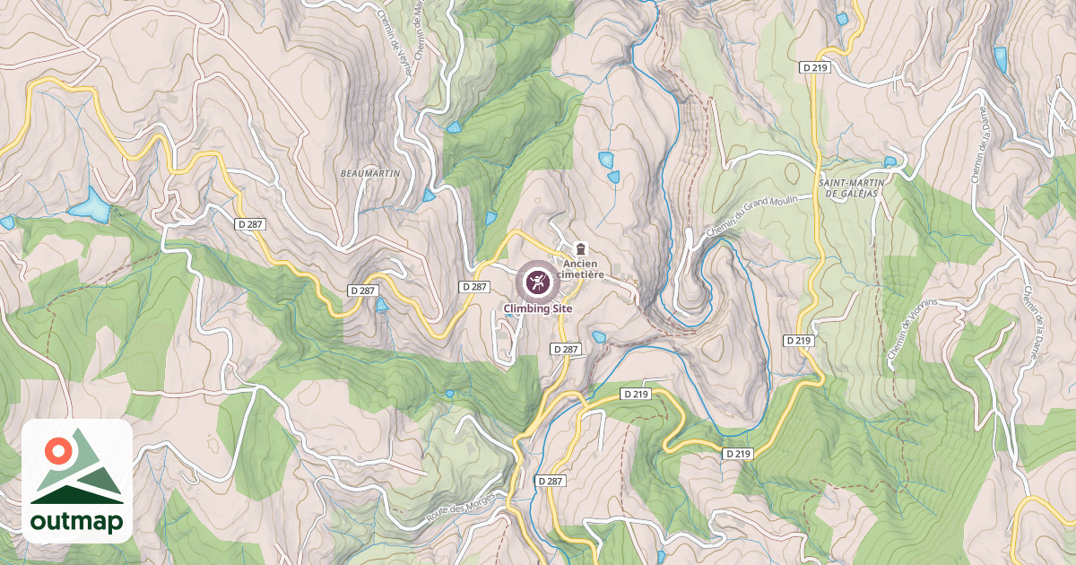 Map of Climbing Site