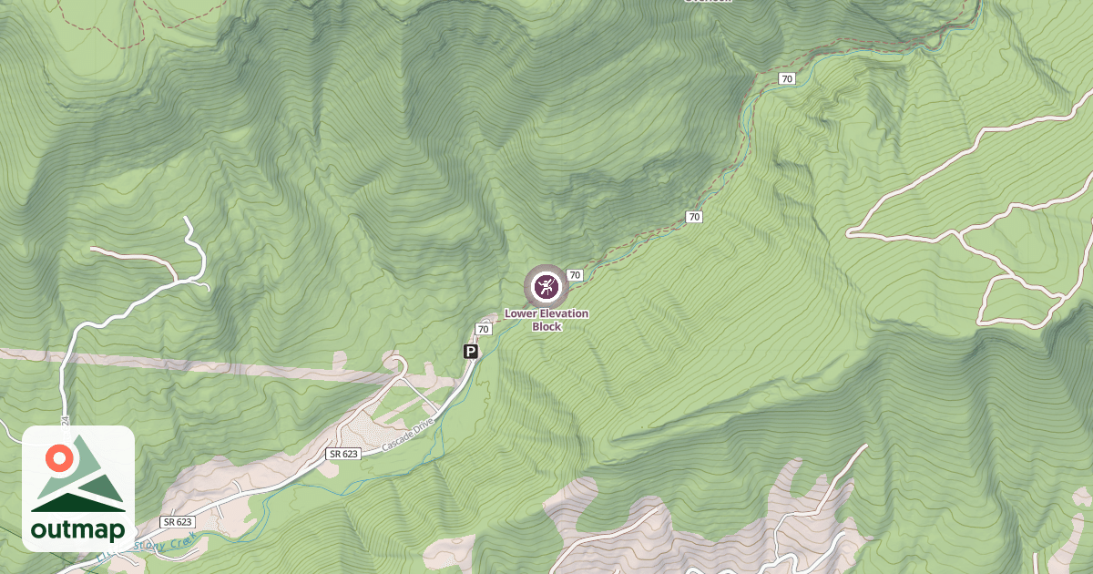 Map of Lower Elevation Block