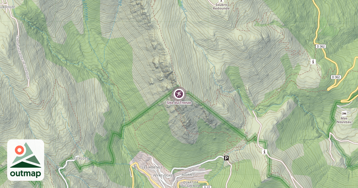 Map of Site du Trenze