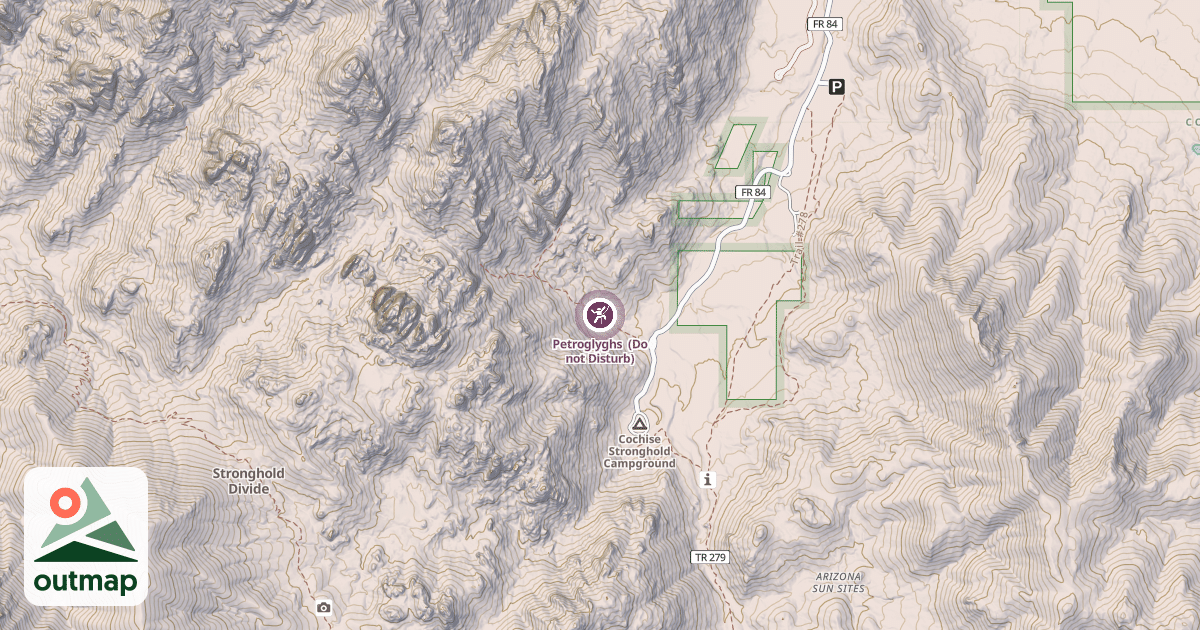 Map of Petroglyghs  (Do not Disturb)