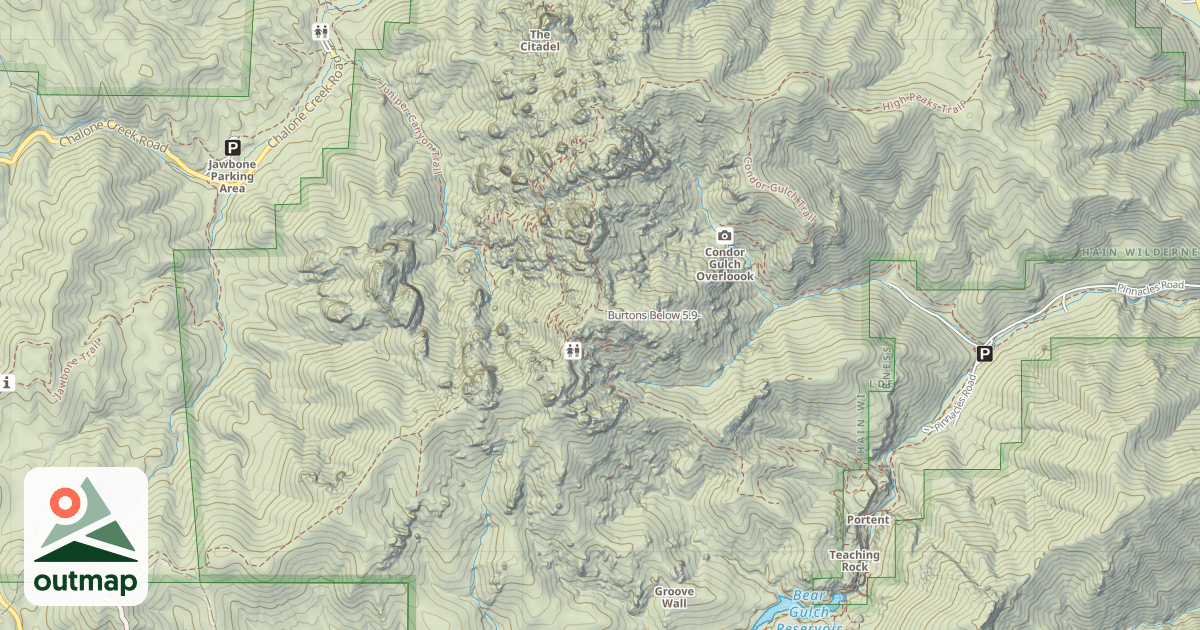 Map of Burtons Below