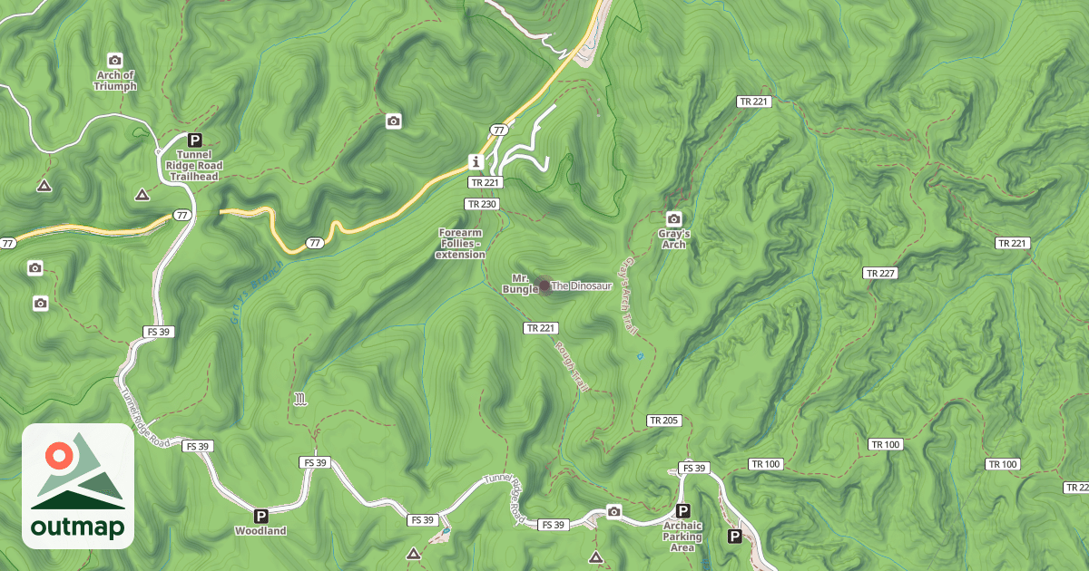 Map of The Dinosaur