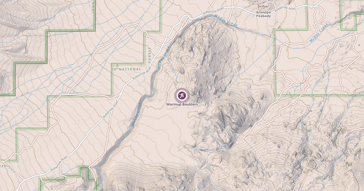 Map preview of Warmup Boulders