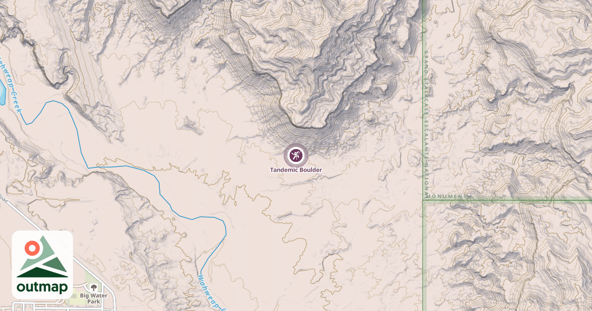 Map of Tandemic Boulder