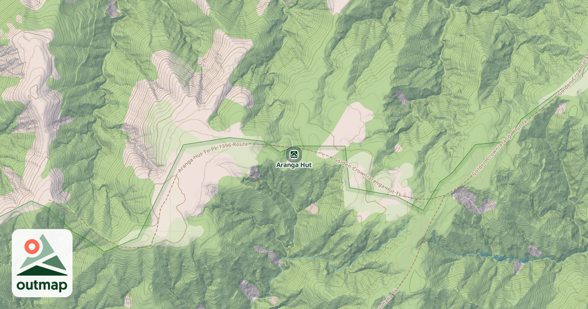 Map of Aranga Hut
