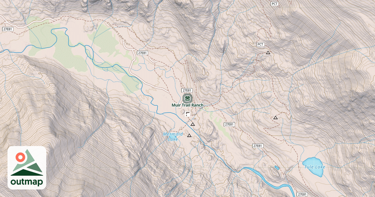 Map of Muir Trail Ranch