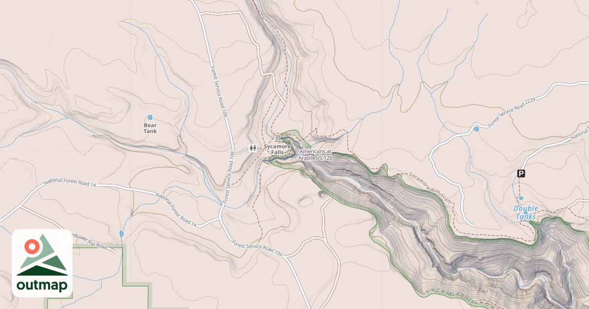 Map of Americans at Arapiles