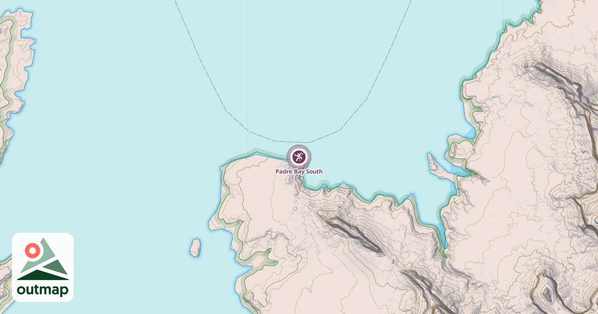 Map of Padre Bay South