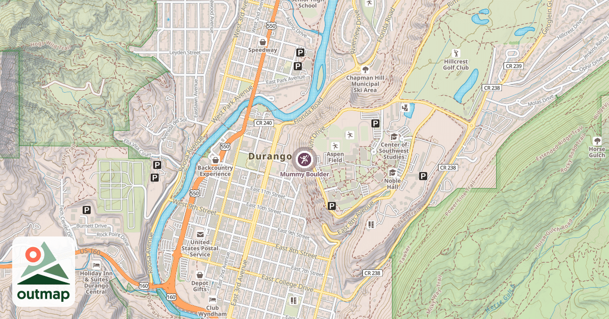 Map of Mummy Boulder