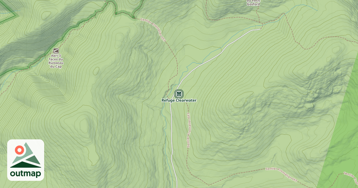 Map of Refuge Clearwater