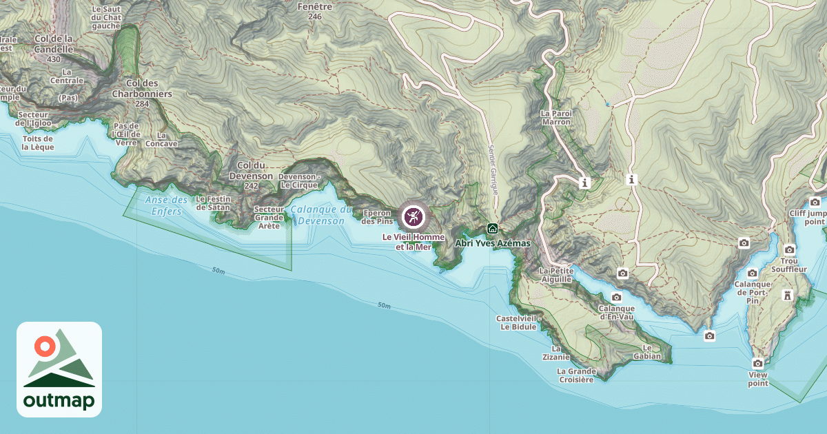 Map of Le Vieil Homme et la Mer