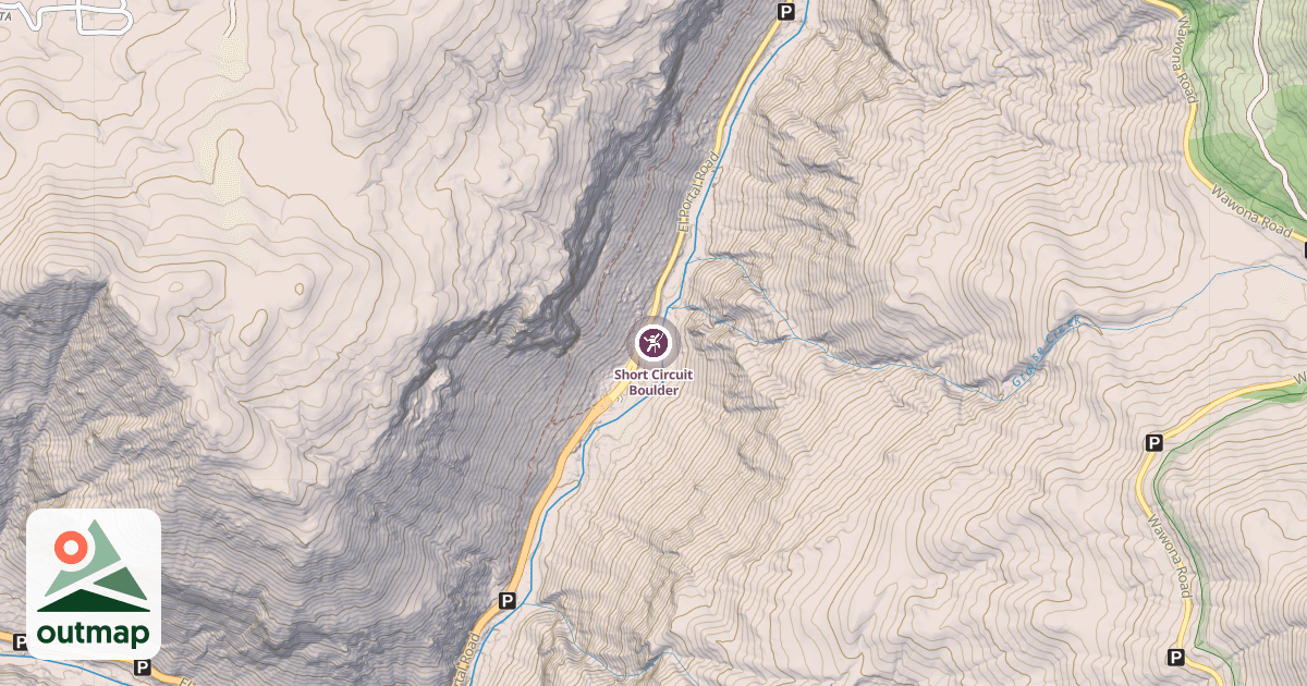Map of Short Circuit Boulder