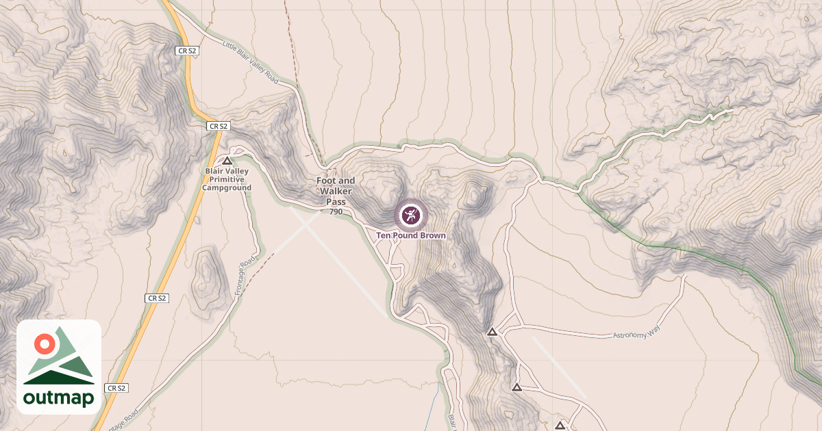 Map of Ten Pound Brown