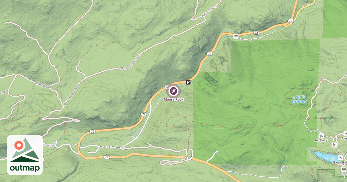 Map of Moose Rock