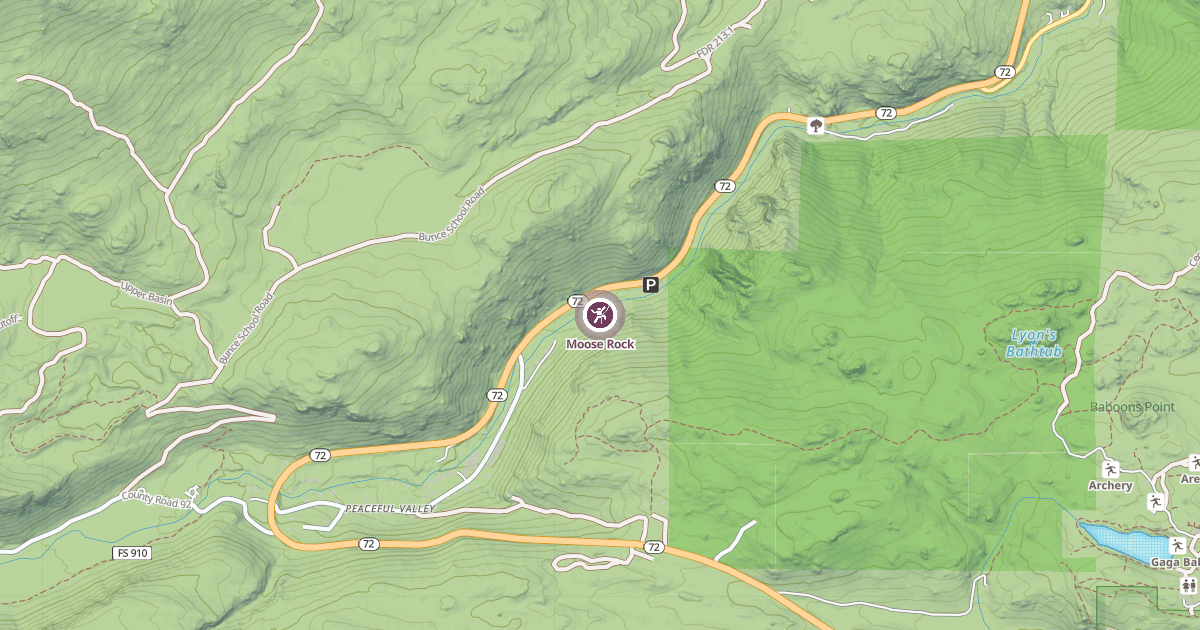 Map preview of Moose Rock