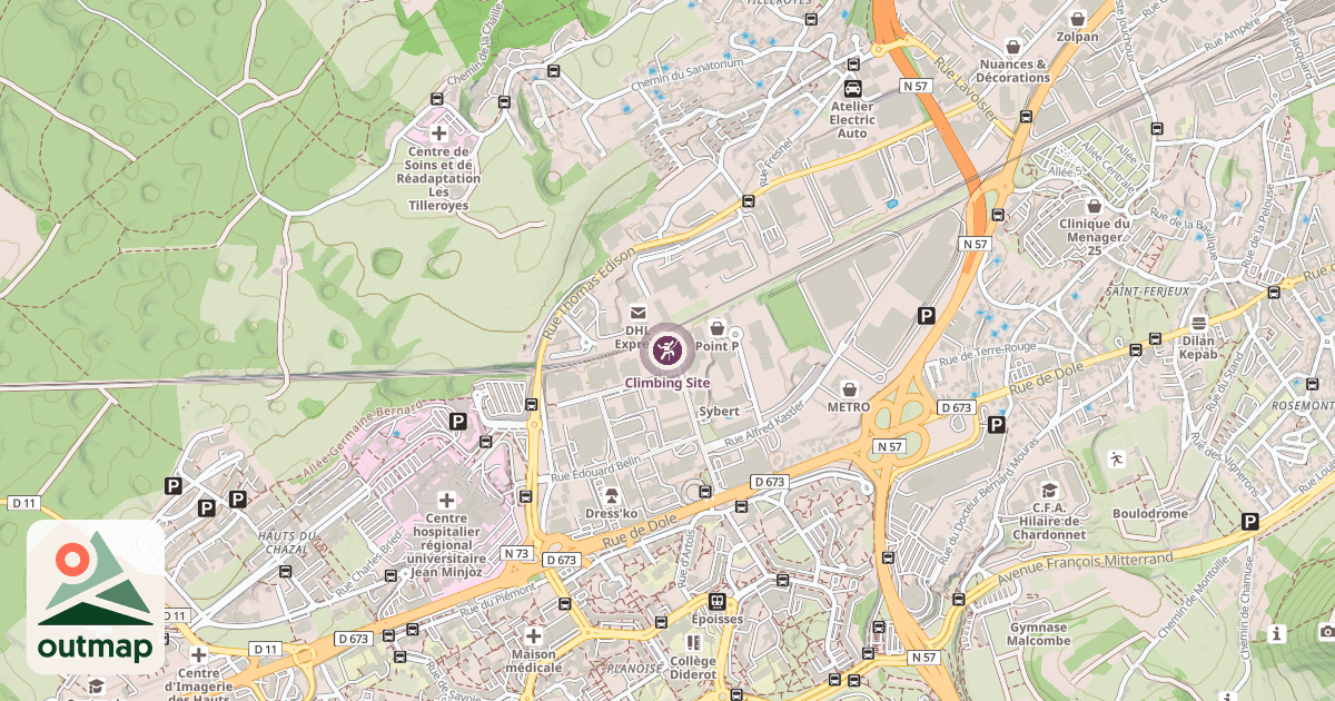 Map of Climbing Site