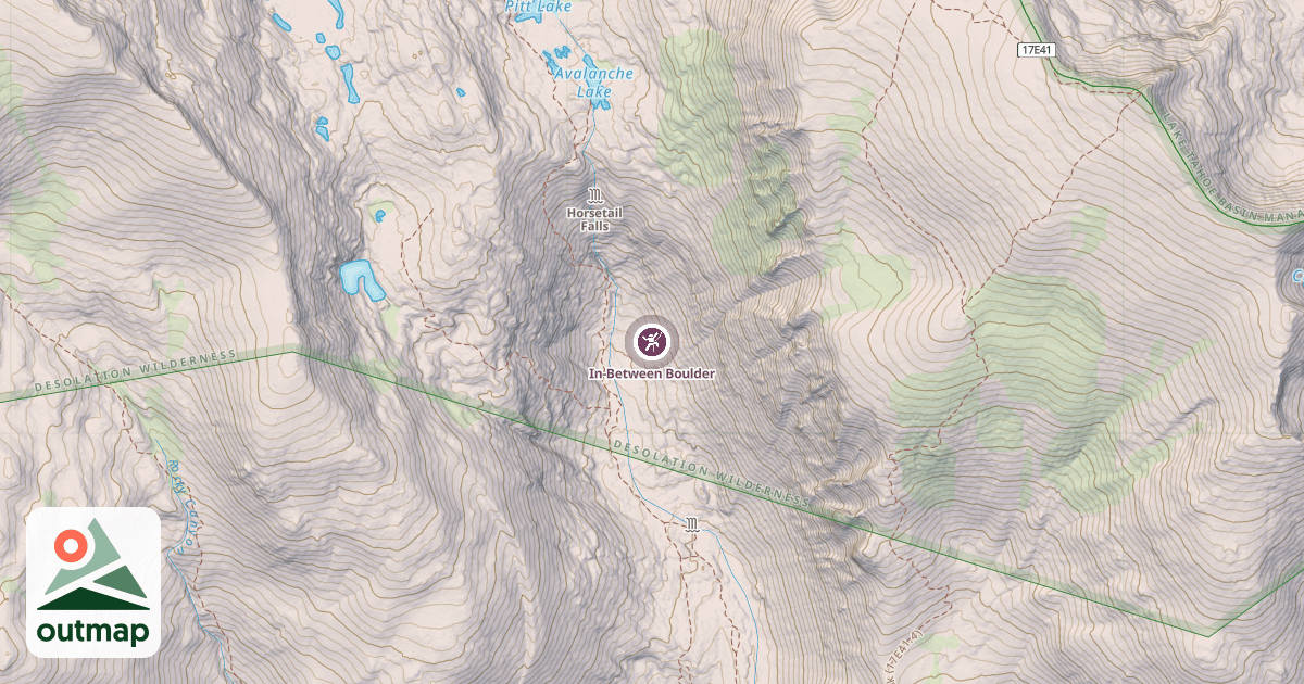 Map of In-Between Boulder