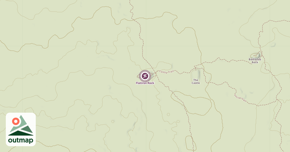 Map of Flatiron Rock